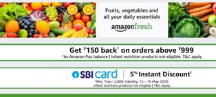 Amazon Fresh deals - Cash Back