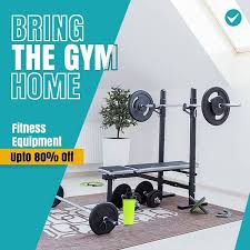 Gym Equipments 80% off for home